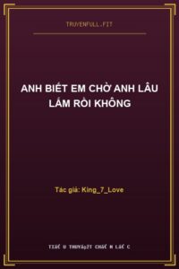 Anh Biết Em Chờ Anh Lâu Lắm Rồi Không