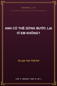 Anh Có Thể Dừng Bước Lại Vì Em Không?