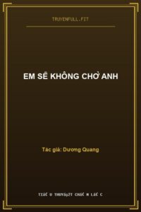 Em Sẽ Không Chờ Anh