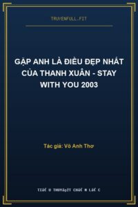 Gặp Anh Là Điều Đẹp Nhất Của Thanh Xuân – Stay With You 2003