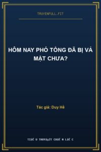 Hôm Nay Phó Tổng Đã Bị Vả Mặt Chưa?