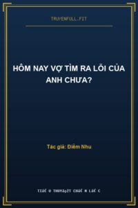 Hôm Nay Vợ Tìm Ra Lỗi Của Anh Chưa?