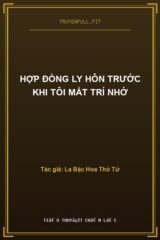 Hợp Đồng Ly Hôn Trước Khi Tôi Mất Trí Nhớ