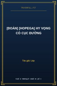 [Đoản] [HopeGa] Hy Vọng Có Cục Đường