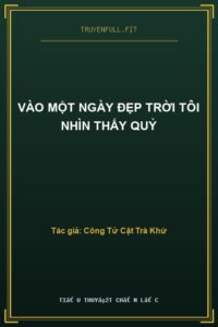 Vào Một Ngày Đẹp Trời Tôi Nhìn Thấy Quỷ